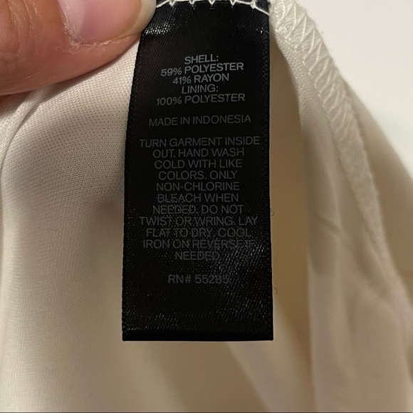 EXPRESS | BLACK AND WHITE STRIPED SEQUIN DRESS WITH 3/4 SLEEVES | SIZE S - Picture 6 of 8